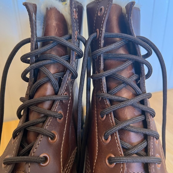 Doc Marten 1460 Serena Women’s Faux Fur Lined Leather Boots / Tan Farrier / 9 - Picture 6 of 8